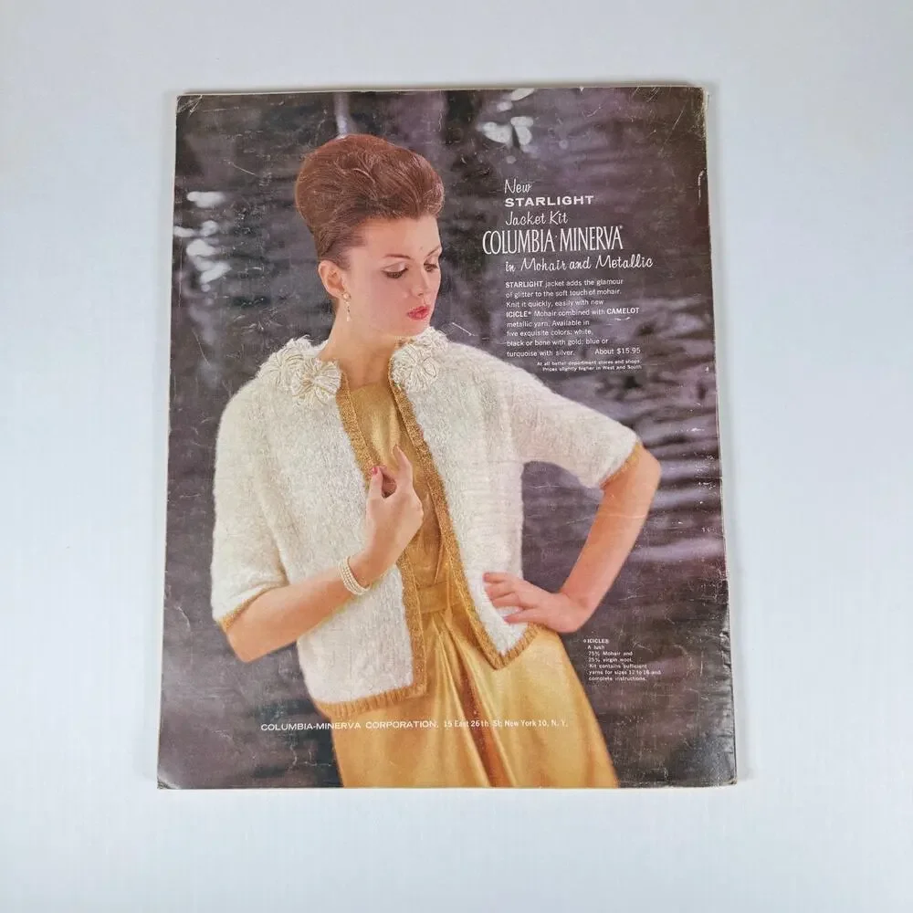 VINT. Fall/Win 1963-1964 McCALL's NEEDLEWORK mag - BEG/ KNITS FOR FASHION DOLLS